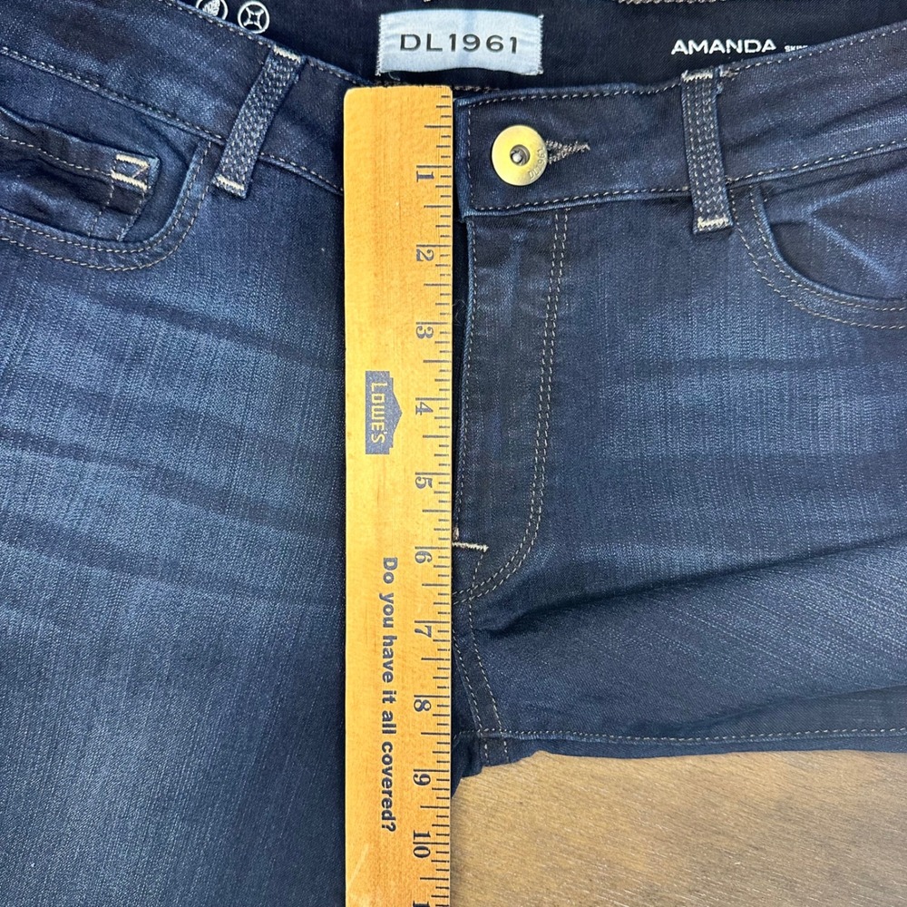 DL1961 Amanda Skinny Jeans Dark Wash Women's Size 29 - Picture 3 of 7